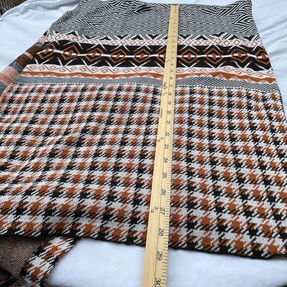 Joseph A. Woman Aztec cape poncho wrap OS boho festival - Picture 5 of 9